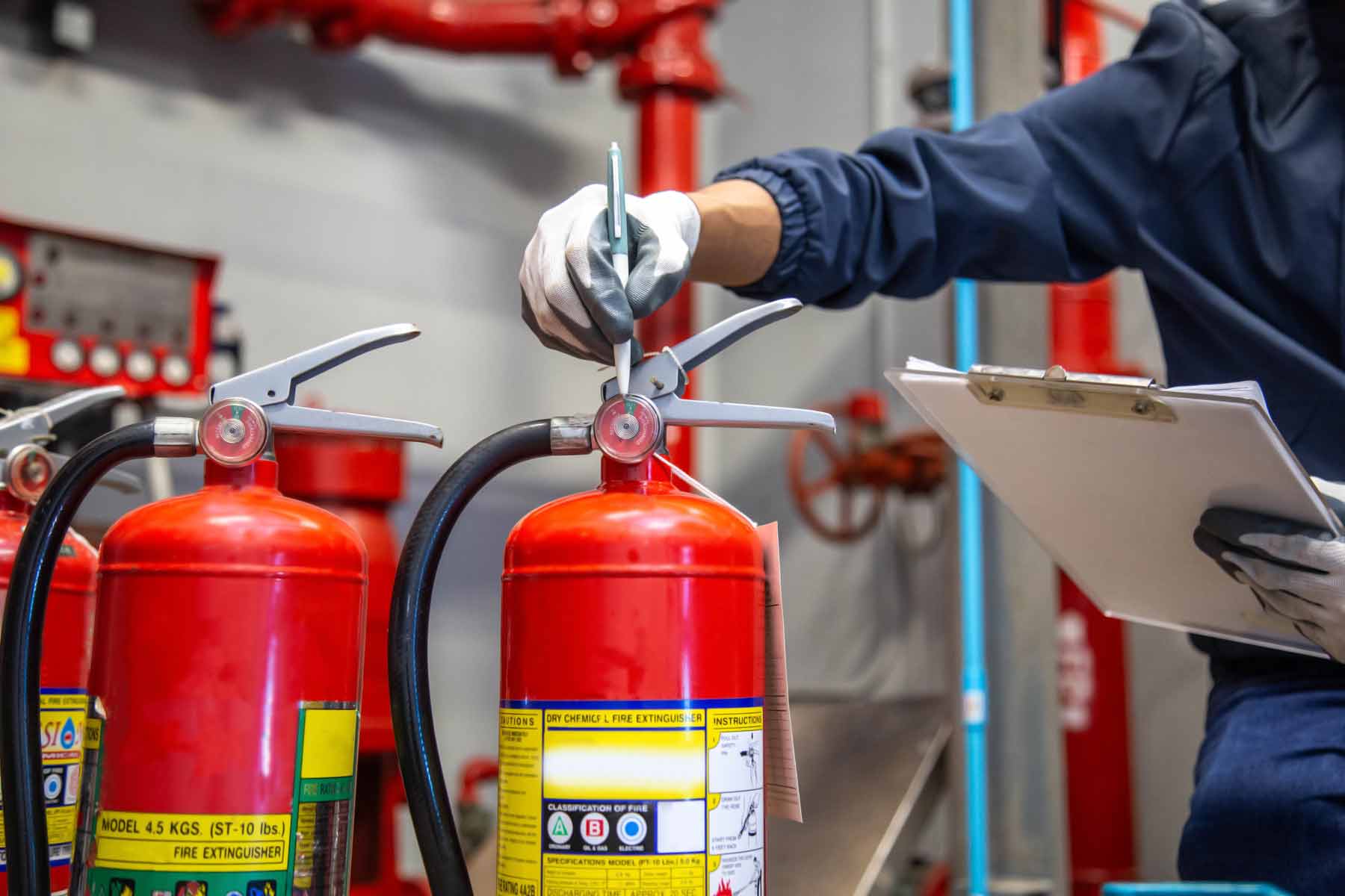 Fire extinguisher servicing & checks